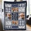Couverture Photo Personnalisée - Cadeaux De Noël Ou De Souvenir Pour La Perte D’Un Parent, Maman Ou Papa - La Lumière De Ton Amour Me Guide