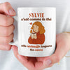 Mug Personnalisé - Cadeaux D’Anniversaire Pour Meilleures Amies, Sœurs, BFF - La Caféine Réchauffe Toujours Les Cœurs