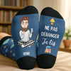 Chaussettes Personnalisées - Cadeaux Pour Amoureux Des Livres, Rats De Bibliothèque, Lecteurs - Gueule De Bois Littéraire En Cours