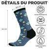 Chaussettes Personnalisées - Cadeaux Pour Amoureux Des Livres, Rats De Bibliothèque, Lecteurs - Gueule De Bois Littéraire En Cours