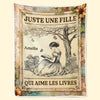 Couverture Personnalisée - Cadeaux Pour Amoureux Des Livres, Rats De Bibliothèque, Lecteurs - Perdue Dans Les Histoires