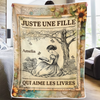 Couverture Personnalisée - Cadeaux Pour Amoureux Des Livres, Rats De Bibliothèque, Lecteurs - Perdue Dans Les Histoires