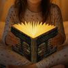 Lampe Livre Magique Pliable Personnalisée - Cadeaux Pour Amoureux Des Livres, Rats De Bibliothèque, Lecteurs - Illuminez Votre Petite Librairie