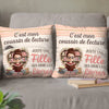 Coussin À Poche Personnalisé - Cadeaux Pour Amoureux Des Livres, Rats De Bibliothèque, Lecteurs - Chapitres De Bonheur