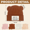 Ensemble Bonnet Et Moufles Bébé Personnalisé - Cadeaux De Naissance Ou De Révélation De Genre Pour Nouvelles Mamans, Nouveaux Papas, Nouveaux Parents, Papa Et Maman Chiens - Une Petite Étincelle Illumine Notre Monde