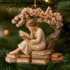 Ornement En Acrylique Personnalisé - Cadeaux De Noël Pour Amoureux Des Livres, Rats De Bibliothèque, Lecteurs - Sérénité À Chaque Page