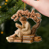 Ornement En Acrylique Personnalisé - Cadeaux De Noël Pour Amoureux Des Livres, Rats De Bibliothèque, Lecteurs - Sérénité À Chaque Page