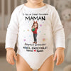 Body Bébé À Manches Longues Personnalisé Pour Le Premier Noël – Cadeaux Personnalisés De Baby Shower Et De Révélation De Genre Pour Nouvelles Mamans, Nouveaux Papas, Nouveaux Parents – Petites Mains, Grand Amour