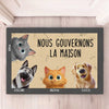 Tapis Décoratif Personnalisé Pour La Maison – Cadeaux D’Anniversaire Personnalisés Pour Les Amoureux Des Chiens Et Des Chats, Les Mamans Et Papas D’Animaux – Là Où Il Y A Des Pattes, Il Y A Une Maison