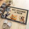Tapis Décoratif Personnalisé Pour La Maison – Cadeaux D’Anniversaire Personnalisés Pour Les Amoureux Des Chiens Et Des Chats, Les Mamans Et Papas D’Animaux – Là Où Il Y A Des Pattes, Il Y A Une Maison