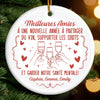 Ornement En Céramique Personnalisé – Cadeaux De Noël Et D’Anniversaire Personnalisés Pour La Meilleure Amie, Les Sœurs, Les BFF – Cœurs Liés, Rires Sans Fin