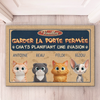 Tapis Décoratif Personnalisé Pour La Maison – Cadeaux D’Anniversaire Personnalisés Pour Les Amoureux Des Chats, Mamans Et Papas De Chats – Les Chats Planifient Leur Évasion