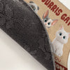 Tapis Décoratif Personnalisé Pour La Maison – Cadeaux D’Anniversaire Personnalisés Pour Les Amoureux Des Chats, Mamans Et Papas De Chats – Chats Pourris Gâtés Et Leur Personnel De Maison Habitent Ici