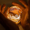 Lampe Globe En Cristal Personnalisée Avec Photo – Cadeaux Personnalisés De Noël Et De Baby Shower Pour Nouvelles Mamans, Nouveaux Papas, Nouveaux Parents – Tu Es Notre Lumière