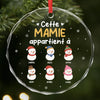 Ornement En Verre Personnalisé - Cadeaux De Noël Et D’Anniversaire Pour Grand-Père, Grand-Mère - Le Plus Beau Cadeau Est L’Amour De La Famille