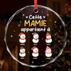 Ornement En Verre Personnalisé - Cadeaux De Noël Et D’Anniversaire Pour Grand-Père, Grand-Mère - Le Plus Beau Cadeau Est L’Amour De La Famille