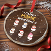 Ornement En Verre Personnalisé - Cadeaux De Noël Et D’Anniversaire Pour Grand-Père, Grand-Mère - Le Plus Beau Cadeau Est L’Amour De La Famille