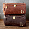 Trousse De Toilette En Cuir Gravée Personnalisée – Cadeaux D’Anniversaire Personnalisés Pour Papa, Frère, Grand-Père, Mari – Pour L’Homme Toujours En Mouvement