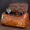 Trousse De Toilette En Cuir Gravée Personnalisée – Cadeaux D’Anniversaire Personnalisés Pour Papa, Frère, Grand-Père, Mari - Le Voyage Te Définit