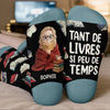 Chaussettes Personnalisées – Cadeaux Pour Amoureux Des Livres, Rats De Bibliothèque, Lecteurs – L’Amour Se Lit Entre Les Lignes