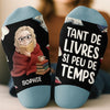 Chaussettes Personnalisées – Cadeaux Pour Amoureux Des Livres, Rats De Bibliothèque, Lecteurs – L’Amour Se Lit Entre Les Lignes