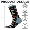 Chaussettes Personnalisées – Cadeaux Pour Amoureux Des Livres, Rats De Bibliothèque, Lecteurs – L’Amour Se Lit Entre Les Lignes