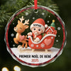 Boule De Noël En Verre Personnalisée Pour Bébé – Cadeaux De Noël, Baby Shower Et Naissance Pour Nouvelles Mamans, Nouveaux Papas, Nouveaux Parents – L’Amour En Miniature