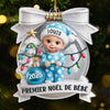 Ornement De Noël En Acrylique Personnalisé Pour Premier Noël – Cadeaux De Noël, Baby Shower Et Révélation De Genre Pour Nouvelles Mamans, Nouveaux Papas, Nouveaux Parents – Joie Enveloppée D’Amour