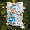 Ornement De Noël En Acrylique Personnalisé Pour Premier Noël – Cadeaux De Noël, Baby Shower Et Révélation De Genre Pour Nouvelles Mamans, Nouveaux Papas, Nouveaux Parents – Joie Enveloppée D’Amour
