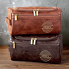 Trousse De Toilette En Cuir Gravée Personnalisée – Cadeaux De Noël Et D’Anniversaire Pour Les Joueurs De Golf, Hommes Et Femmes – Pour L’Homme Qui Joue Sa Vie Comme Au Golf