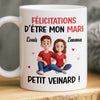 Mug Personnalisé - Cadeaux D’Anniversaire De Mariage Pour Mari Et Femme, Lui Et Elle - Félicitations D'être Mon Mari