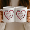 Mug Personnalisé - Cadeau Pour Mamie Et Maman - Réunis Par L’Amour, Reliés Pour Toujours