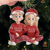Ornement Acrylique Personnalisé - Cadeaux PersonnalisésD'Anniversaire, De Noël Et De Mariage Pour Mari Et Femme - L'Amour Se Déguste Chaque Jour Comme Un Café Chaiud