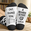 Chaussettes De Football Personnalisées – Cadeaux De Noël Et D’Anniversaire Pour Amoureux Du Football, Fans De Sport Et Passionnés – Juste Un Garçon Qui Aime Le Football