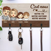 Porte-Clés Mural Personnalisé – Cadeaux D’Anniversaire Pour Maman, Papa, Enfants – Là Où Nos Cœurs Se Retrouvent