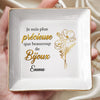 Coupelle À Bijoux Personnalisée (Impression Intégrale) – Cadeau D’Anniversaire Pour Femmes, Meilleures Amies, Sœurs, BFF – Les Amies Font Fleurir La Vie De Joie