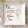 Coupelle À Bijoux Personnalisée (Impression Intégrale) – Cadeau D’Anniversaire Pour Femmes, Meilleures Amies, Sœurs, BFF – Les Amies Font Fleurir La Vie De Joie