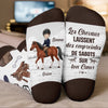 Chaussettes Personnalisées – Cadeau D’Anniversaire Personnalisé Pour Hommes Et Femmes, Amoureux Des Chevaux – La Vie Est Belle, Mais Les Chevaux La Rendent Encore Plus Belle