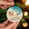 Ornement En Céramique Personnalisé – Cadeaux D’Anniversaire, De Noël Et De Mariage Pour Mari Et Femme, Pour Lui Et Pour Elle – L’Année Où Nous Sommes Devenus Mari Et Femme
