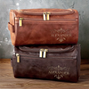 Trousse De Toilette En Cuir Gravée Personnalisée – Cadeau D’Anniversaire Idéal Pour Papa, Frère, Grand-Père Ou Mari – Prête Pour Toutes Les Aventures