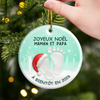 Ornement En Céramique Personnalisé – Cadeaux De Noël, De Baby Shower Et De Révélation De Genre Pour Nouvelles Mamans, Nouveaux Papas, Nouveaux Parents – Le Plus Beau Début D’Une Nouvelle Histoire