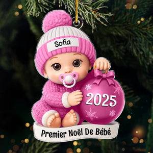 Ornement Acrylique Personnalisé – Cadeaux De Noël, De Baby Shower Et De Révélation De Genre Pour Nouvelles Mamans, Nouveaux Papas, Nouveaux Parents – Reconnaissants Pour Ce Miracle