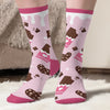 Chaussettes Personnalisées – Cadeaux De Noël Et D'Anniversaire Personnalisés Pour Vos Meilleures Amies, Sœurs, Famille Et Vous-Même – Le Chocolat Est Ma Langue D’Amour