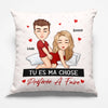 Coussin Personnalisé – Cadeaux D’Anniversaire Et De Mariage Personnalisés Pour Mari Et Femme, Pour Lui Et Pour Elle – Tu Es Ma Chose Préférée À Faire