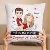 Coussin Personnalisé – Cadeaux D’Anniversaire Et De Mariage Personnalisés Pour Mari Et Femme, Pour Lui Et Pour Elle – Tu Es Ma Chose Préférée À Faire