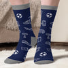 Chaussettes De Football Personnalisées – Cadeaux De Noël Et D’Anniversaire Pour Amoureux Du Football, Fans De Sport Et Passionnés – Je Regarde Le Foot