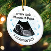 Ornement En Céramique Personnalisé – Cadeaux De Noël, De Baby Shower Et De Révélation De Genre Pour Nouvelles Mamans, Nouveaux Papas, Nouveaux Parents – Chaque Miracle Commence Par Un