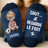 Chaussettes De Football Personnalisées – Cadeaux De Noël Et D’Anniversaire Pour Amoureux Du Football, Fans De Sport Et Passionnés – Le Football Est Dans Mon ADN