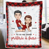 Couverture Personnalisée – Cadeaux D’Anniversaire, De Noël Et De Mariage Pour Mari Et Femme, Pour Lui Et Pour Elle – Notre Amour Se Réchauffe À Chaque Saison