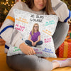 Coussin Personnalisé – Cadeaux D’Anniversaire Personnalisés Pour Besties, Sœurs, BFF, Famille Et Vous-Même – Lire Est Ma Façon De Rêver Les Yeux Ouverts